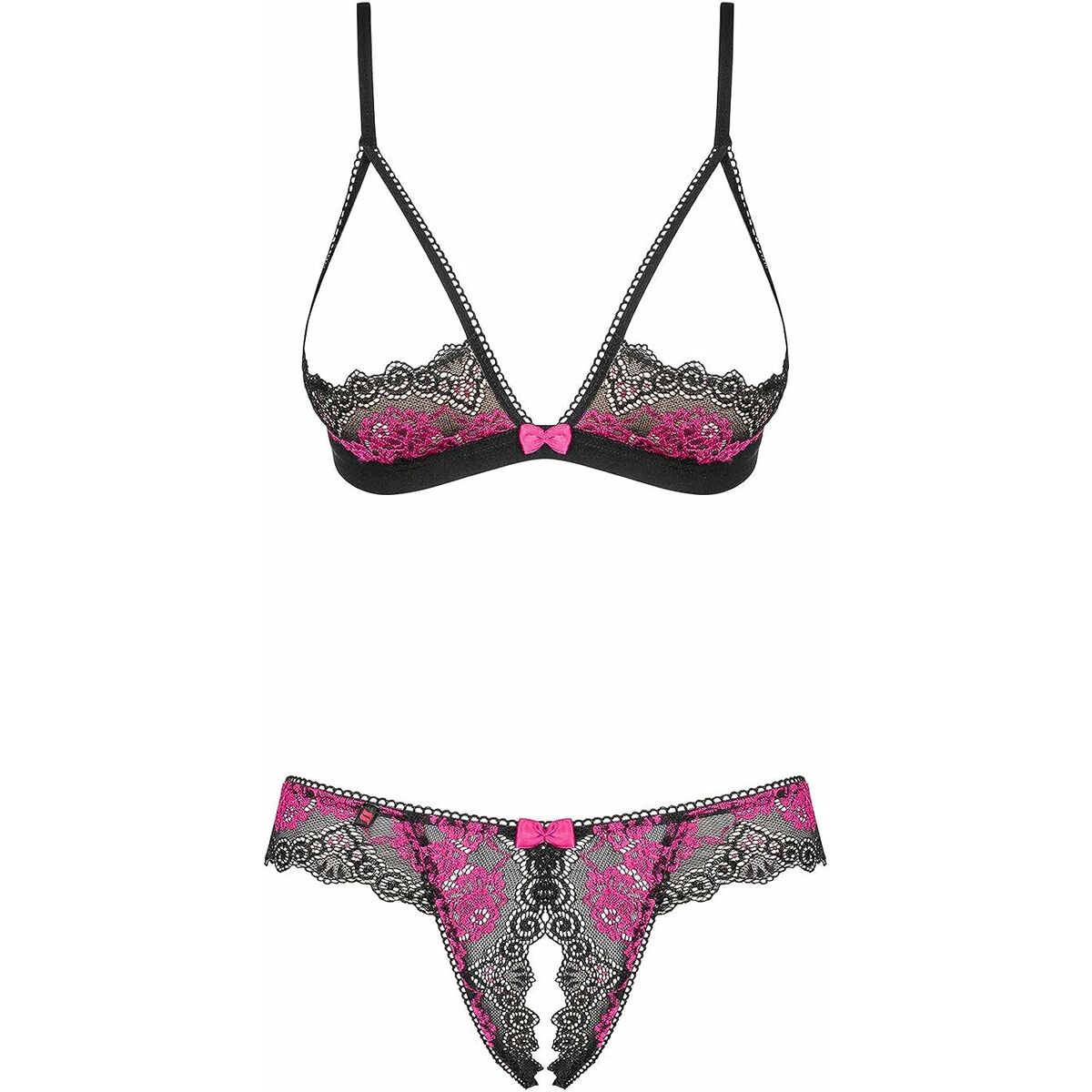 Set di Lingerie Obsessive Tulia Nero L/XL